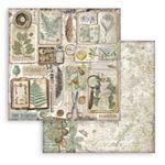 Blocco di Carte Scrap Herbarium Silvae cm 30 X 30