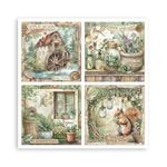 Blocco di Carte Scrap Herbarium Silvae cm 30 X 30