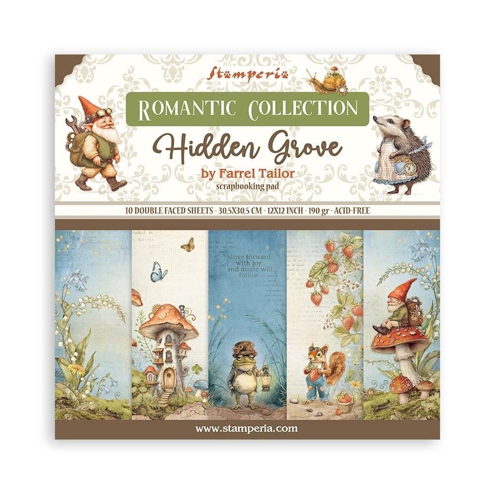 Blocco di Carte Scrap Hidden Grove cm 30 X 30