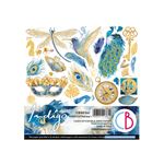 Blocco di Carte Scrap Indigo cm 15 x 15