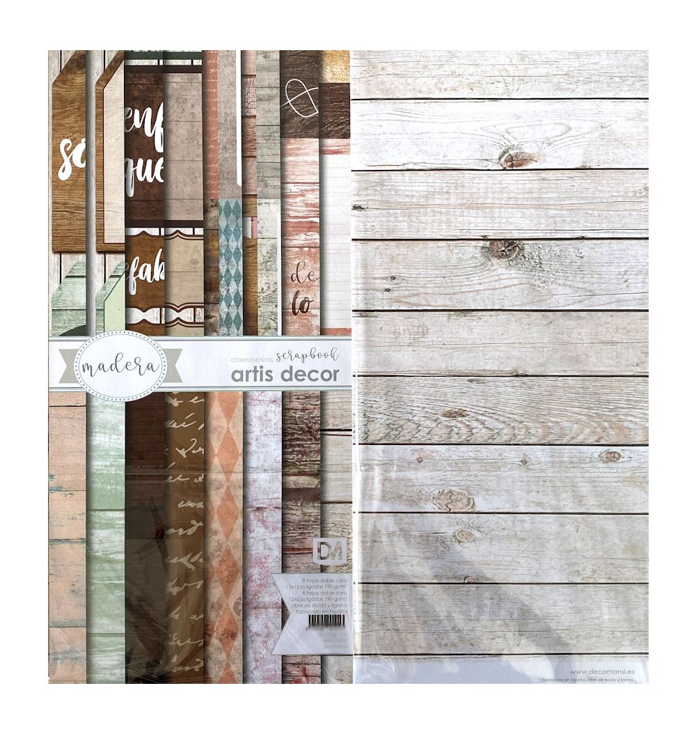 Blocco di Carte Scrap Madera