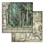 Blocco di Carte Scrap Magic Forest cm 30 X 30