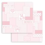 Blocco di Carte Scrap Maxi Background BabyDream Pink