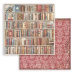Blocco di Carte Scrap Maxi Background selection - Vintage Library cm 30 X 30