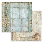 Blocco di Carte Scrap Maxi Background Selection Songs of the Sea cm 30 X 30