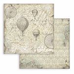 Blocco di Carte Scrap Maxi Background Selection Voyages Fantastiques cm 30 X 30