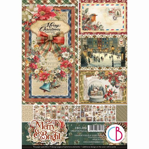 Blocco di Carte Scrap Merry & Bright Creative Pad A4