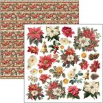 Blocco di Carte Scrap Merry & Bright Patterns Pad cm 30 x 30