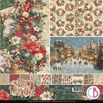 Blocco di Carte Scrap Merry & Bright Patterns Pad cm 30 x 30