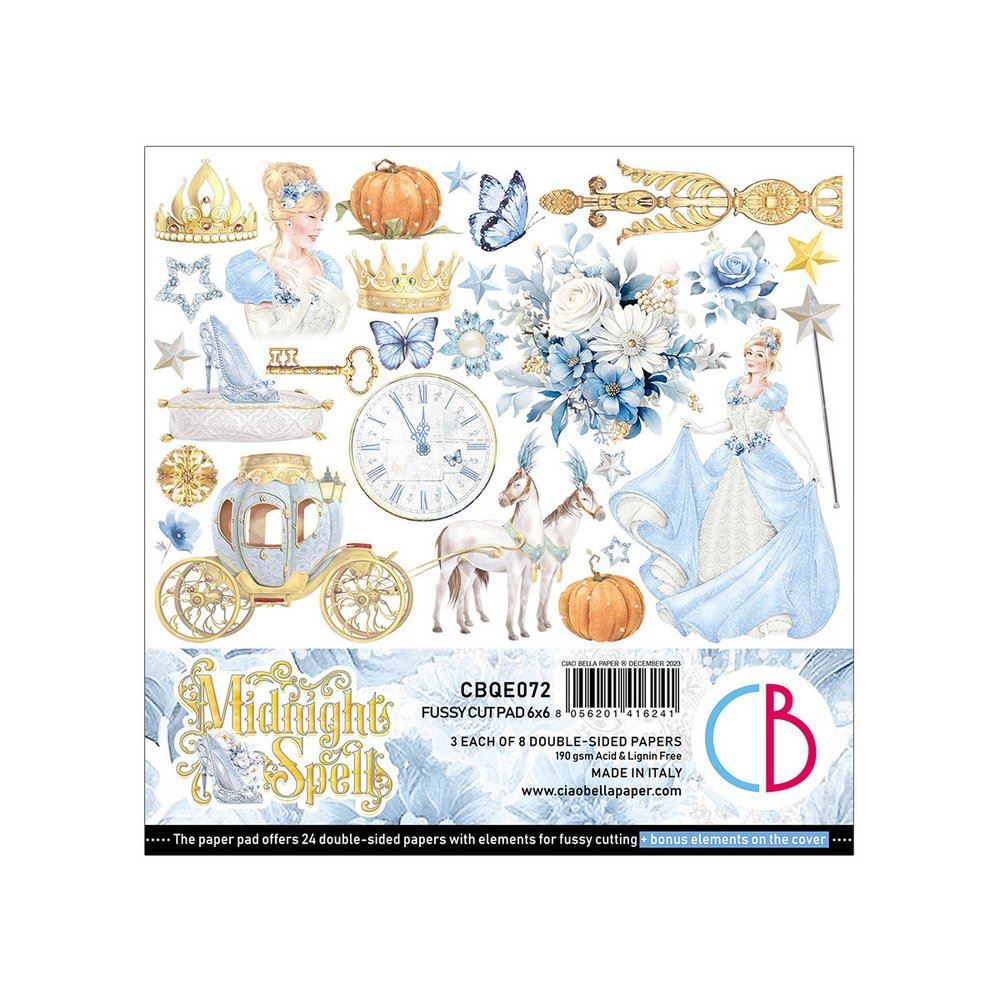 Blocco di Carte Scrap Midnight Spell cm 15 x 15