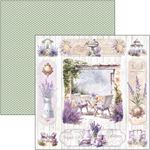 Blocco di Carte Scrap Morning in Provence cm 20 x 20