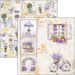 Blocco di Carte Scrap Morning in Provence cm 30 x 30