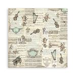 Blocco di Carte Scrap Music cm 20 X 20