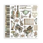 Blocco di Carte Scrap Music cm 20 X 20