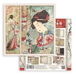 Blocco di Carte Scrap Oriental Garden cm 20 x 20