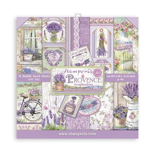 Blocco di Carte Scrap Provence cm 20 x 20