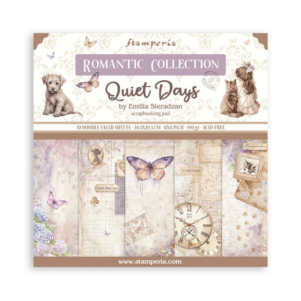Blocco di Carte Scrap Quiet Days cm 20 X 20
