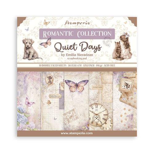 Blocco di Carte Scrap Quiet Days cm 30 X 30