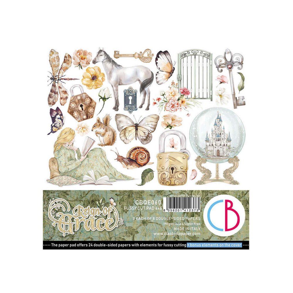 Blocco di Carte Scrap Reign of Grace cm 15 x 15