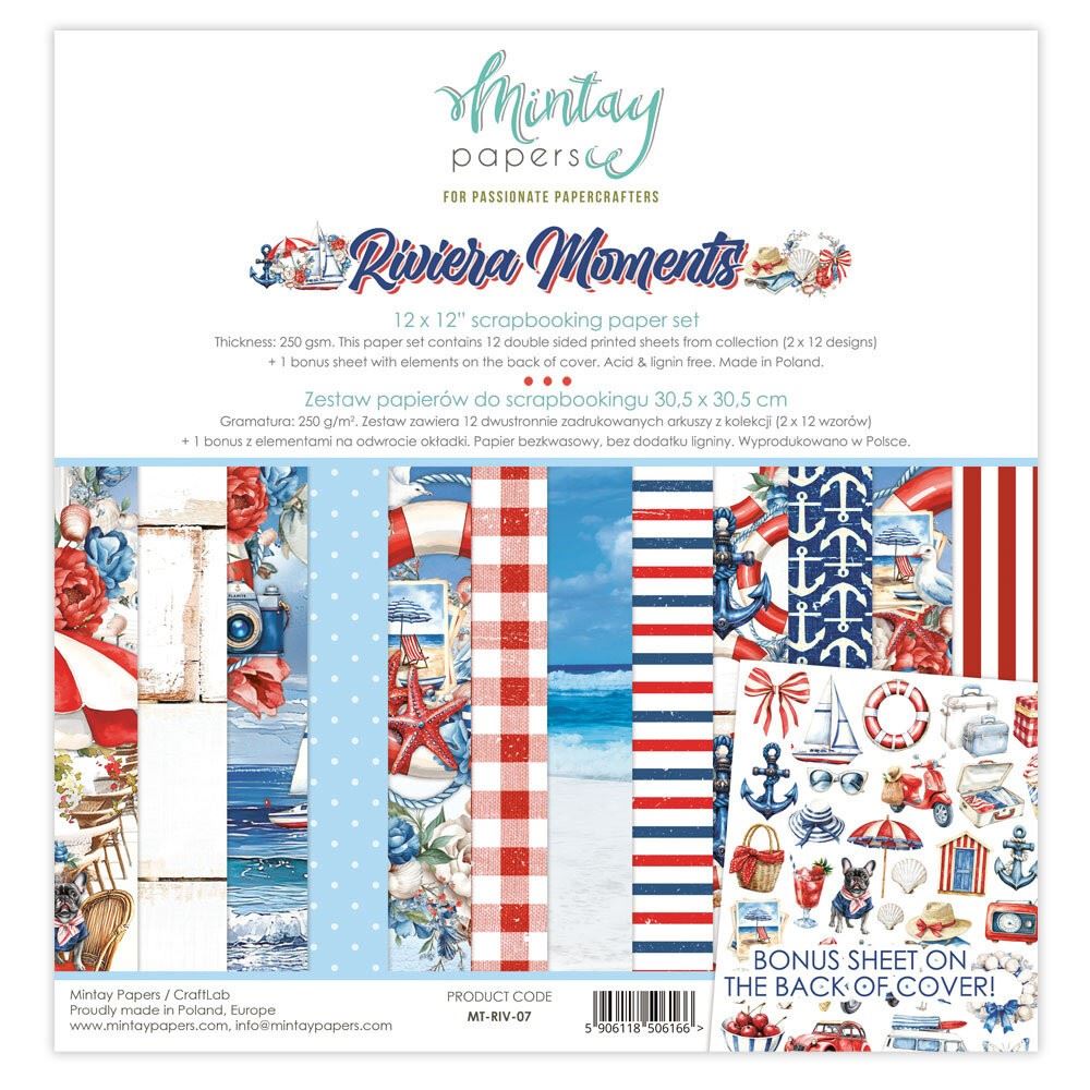 Blocco di Carte Scrap Riviera Moments cm 30 x 30
