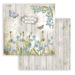 Blocco di Carte Scrap Romantic Garden House cm 15 x 15