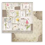 Blocco di Carte Scrap Romantic Garden House cm 15 x 15