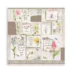 Blocco di Carte Scrap Romantic Garden House cm 15 x 15