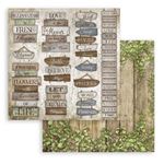 Blocco di Carte Scrap Romantic Garden House cm 15 x 15