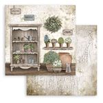 Blocco di Carte Scrap Romantic Garden House cm 20 x 20