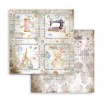 Blocco di Carte Scrap Romantic Threads cm 20 x 20