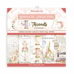 Blocco di Carte Scrap Romantic Threads cm 20 x 20