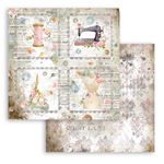 Blocco di Carte Scrap Romantic Threads cm 30 x 30