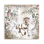 Blocco di Carte Scrap Romantic  Horses cm 20 x 20