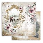 Blocco di Carte Scrap Romantic  Horses cm 20 x 20