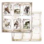 Blocco di Carte Scrap Romantic Horses cm 20 x 20