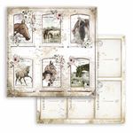 Blocco di Carte Scrap Romantic  Horses cm 20 x 20