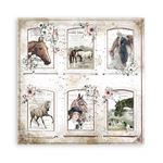 Blocco di Carte Scrap Romantic  Horses cm 20 x 20