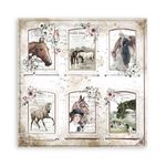 Blocco di Carte Scrap Romantic Horses cm 20 x 20