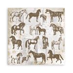 Blocco di Carte Scrap Romantic Horses cm 20 x 20