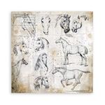 Blocco di Carte Scrap Romantic Horses cm 20 x 20