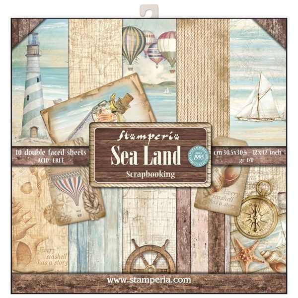 Blocco di Carte Scrap Sea Land