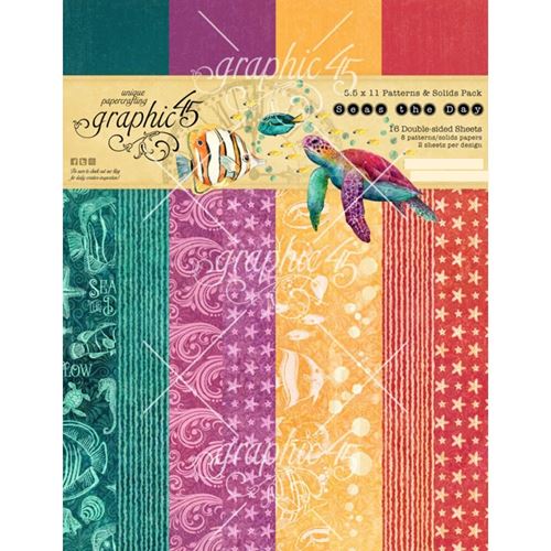 Blocco di Carte Scrap Seas the Day cm 21 x 28