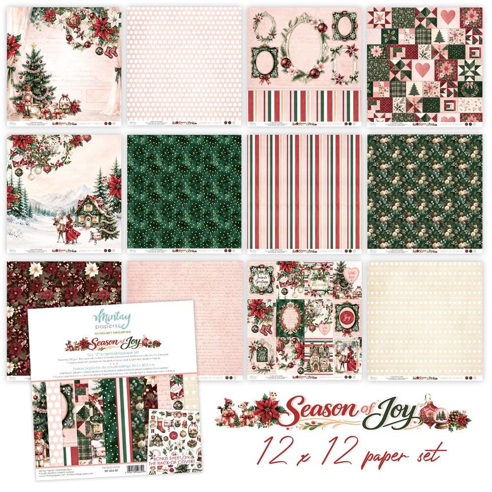 Blocco di Carte Scrap Season of Joy cm 30 x 30
