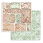 Blocco di Carte Scrap Shabby Rose cm 20 X 20
