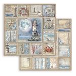 Blocco di Carte Scrap Silent Sea cm 20 X 20