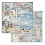 Blocco di Carte Scrap Silent Sea cm 20 X 20