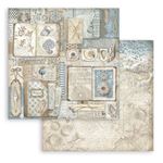 Blocco di Carte Scrap Silent Sea cm 20 X 20