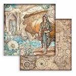 Blocco di Carte Scrap Sir Vagabond in Fantasy World cm 20 X 20