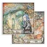 Blocco di Carte Scrap Sir Vagabond in Fantasy World cm 30 X 30