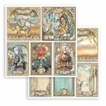 Blocco di Carte Scrap Sir Vagabond in Fantasy World cm 30 X 30